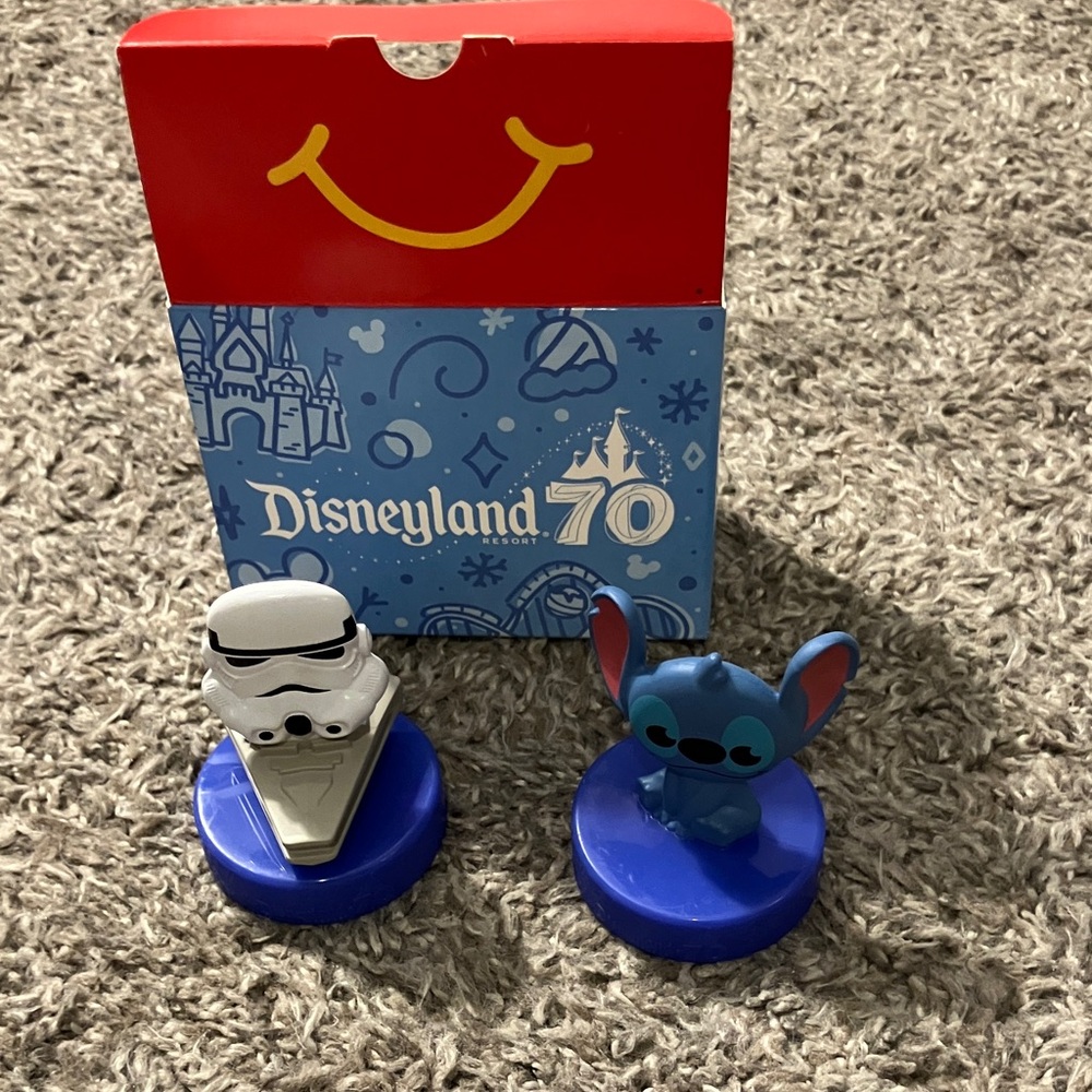 NEW McDonald’s Disneyland70 2025 Collector’s Happy Meal Toys Stormtrooper Stitch